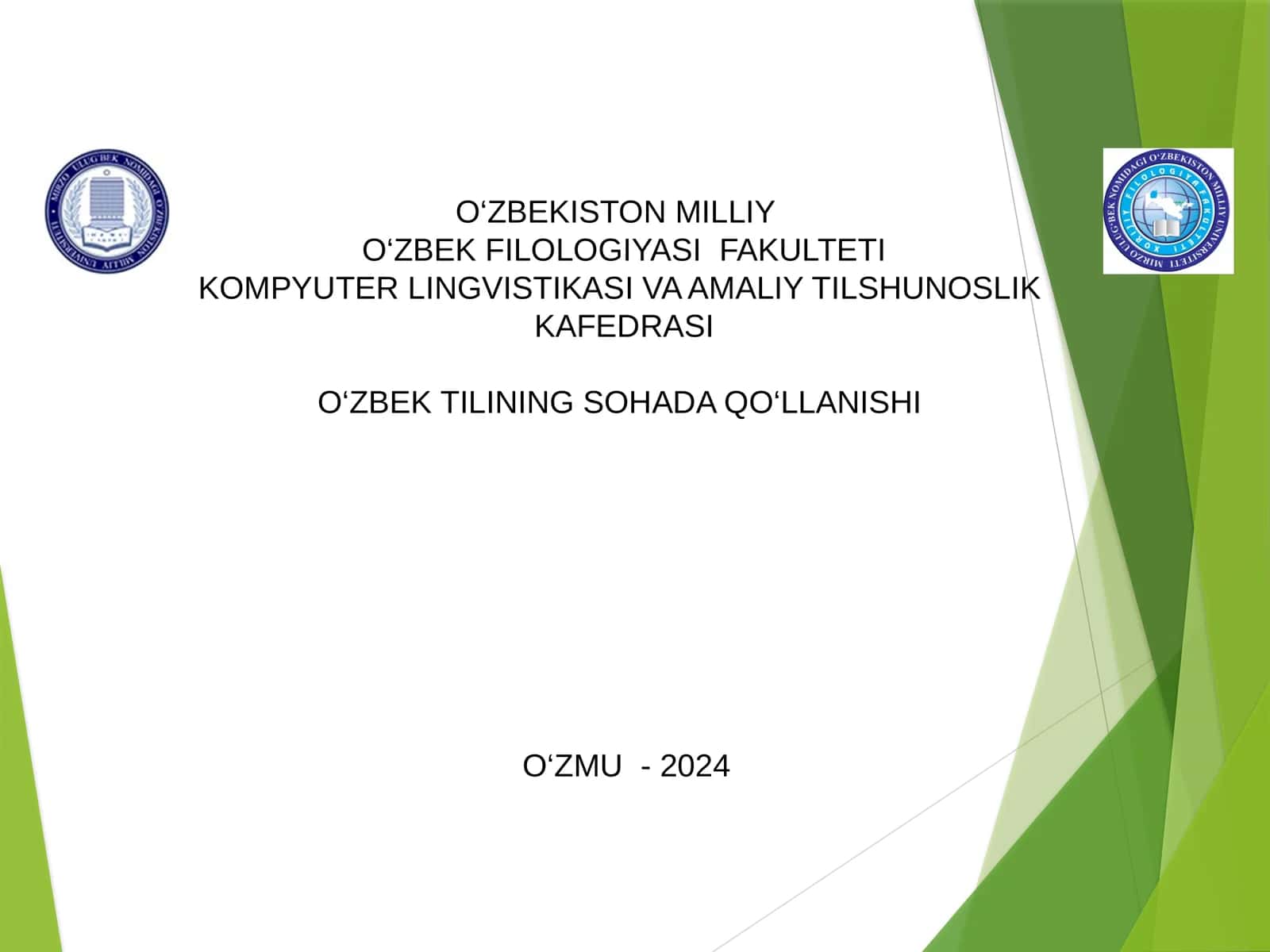 O‘zbektilinin leksik qatlami
