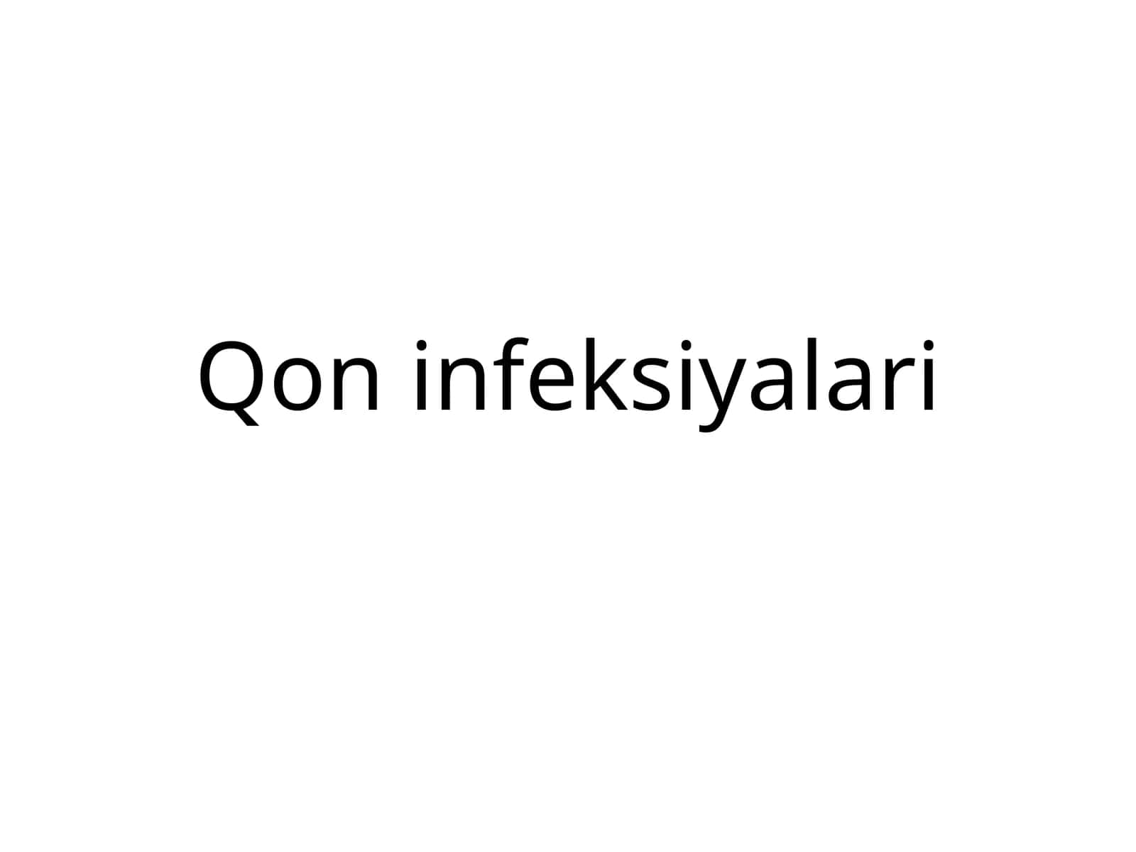 Qon infeksiyalari