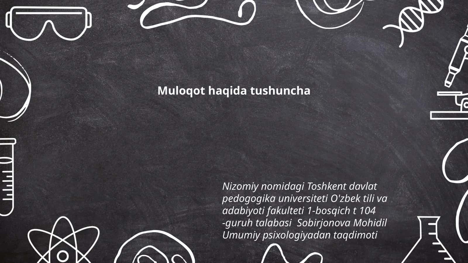 Umumiy psixologiyadan taqdimoti