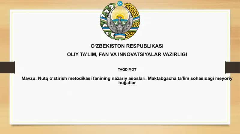 Nutqoʻstirish Metodikasi fanining nazariyasoslari