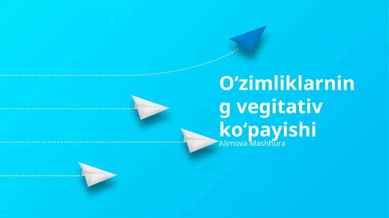 Oʻzimliklarning vegitativ koʻpayishi