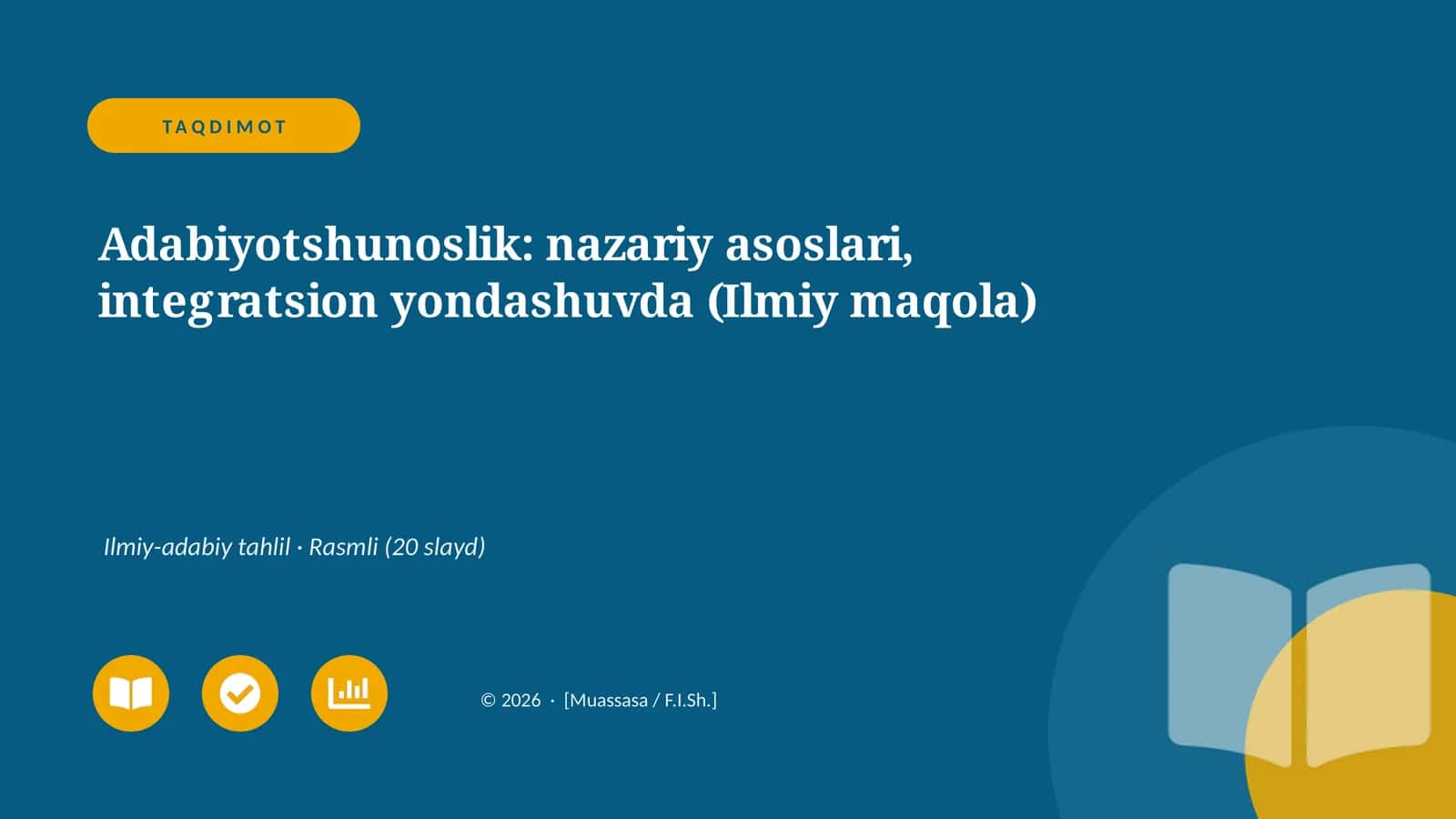 Adabiyotshunoslik: nazariy asoslari, integratsion yondashuvda (Ilmiy maqola)