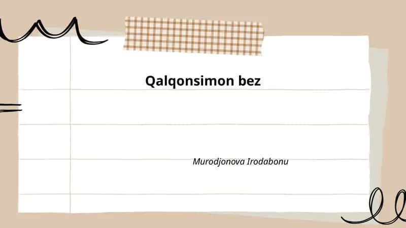 Qalqonsimon bez anatomiyasi