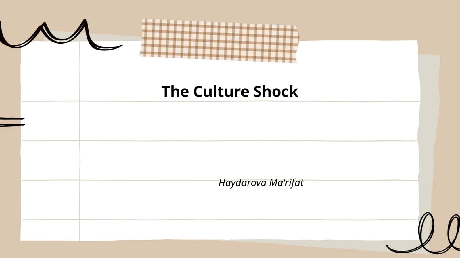 The Culture Shock