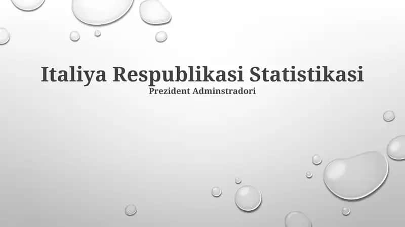 Italiya Respublikasi Statistikasi