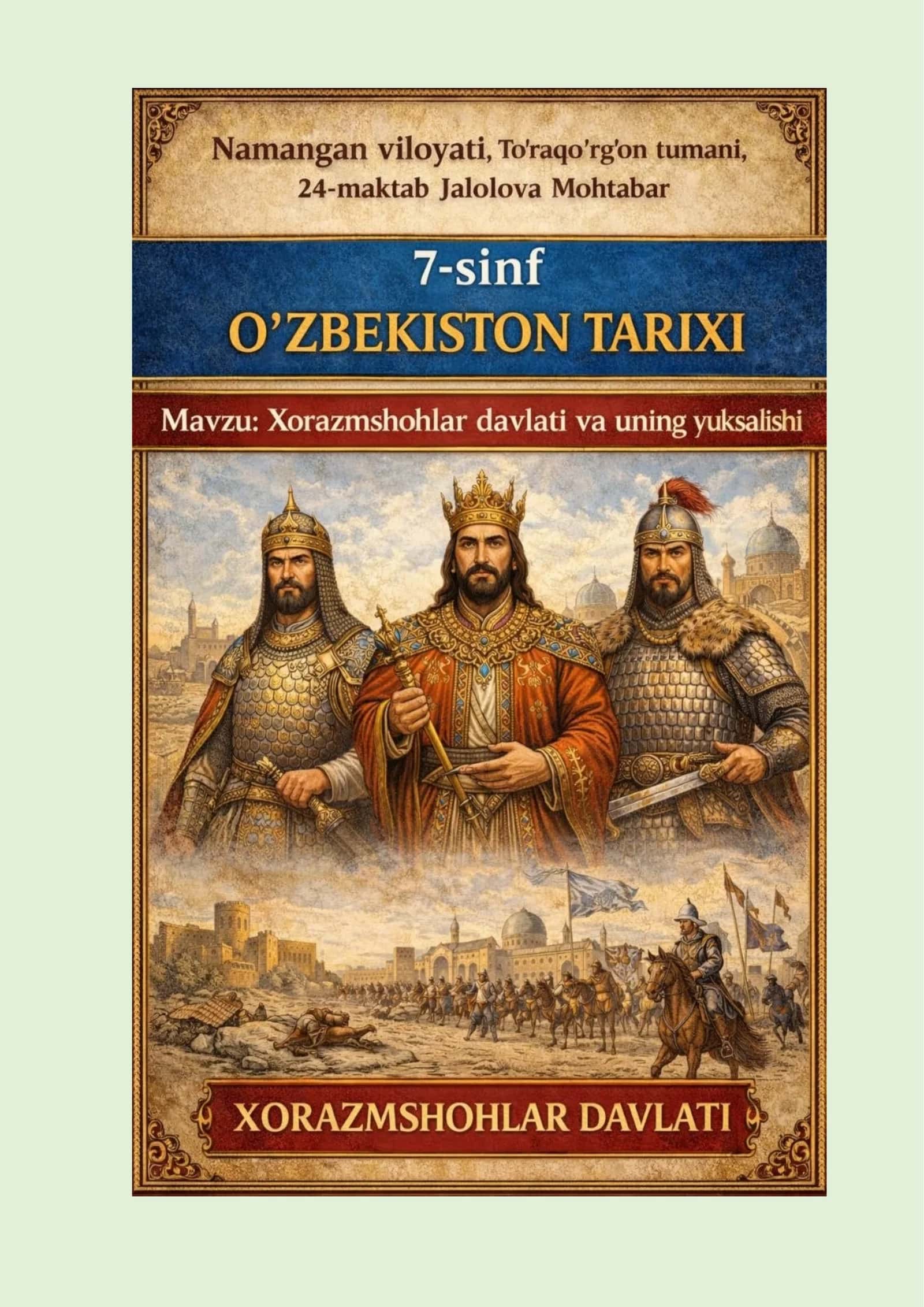 Xorazmshohlar davlati va uning yuksalishi