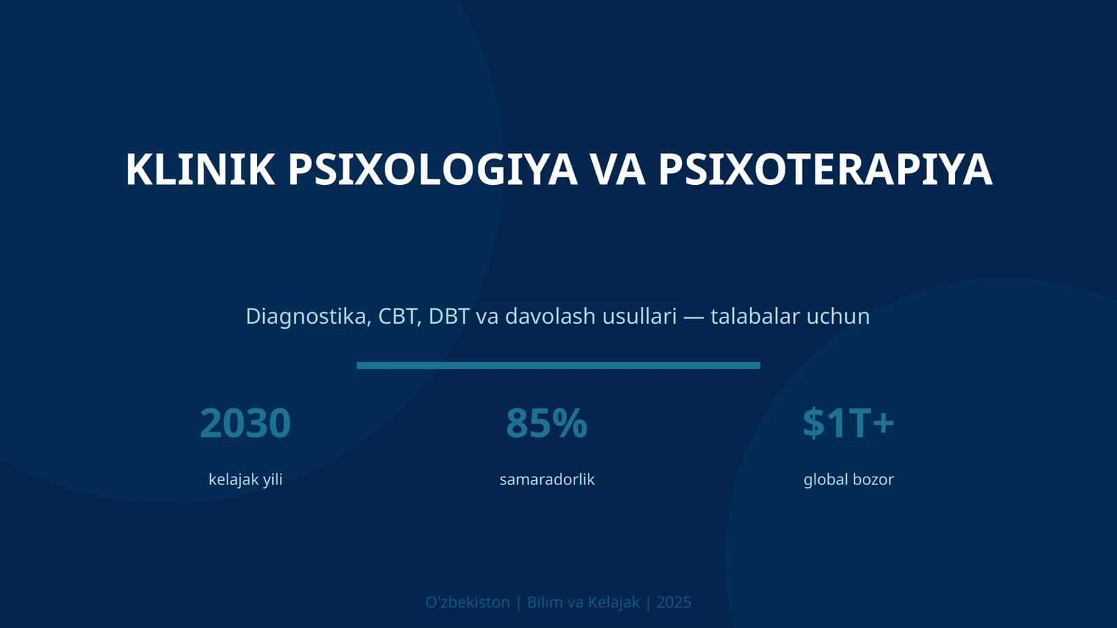 KLINIK PSIXOLOGIYA VA PSIXOTERAPIYA