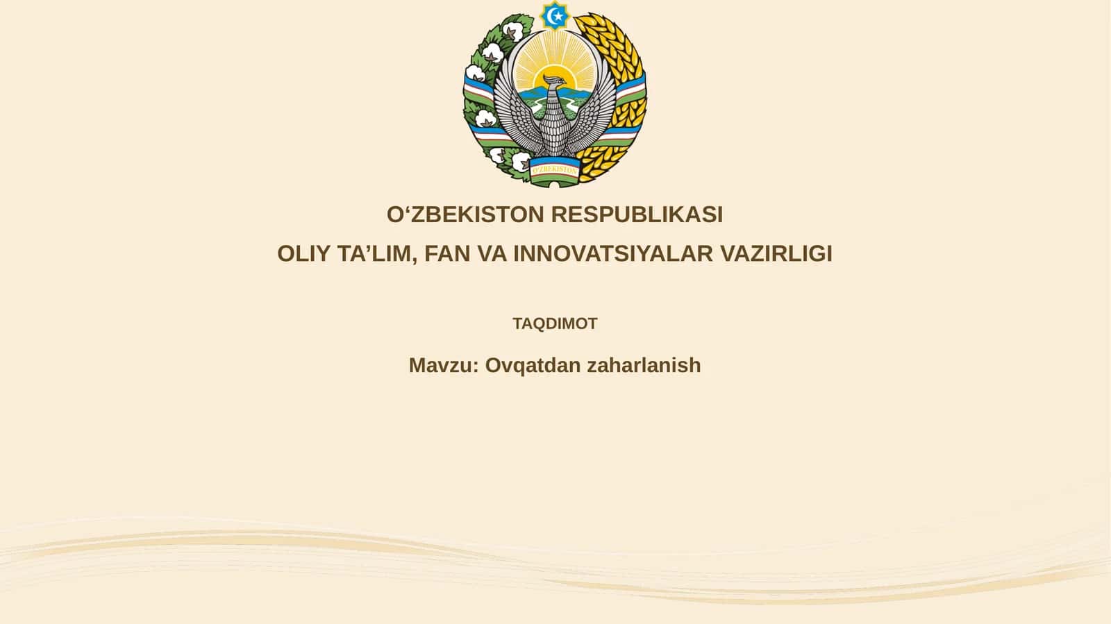 Oziq-ovqatdan zaharlanish