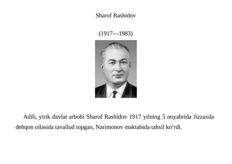 Sharof Rashidov