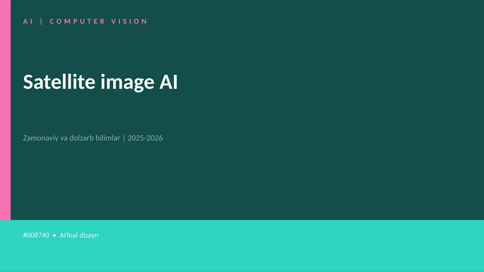 Satellite image AI