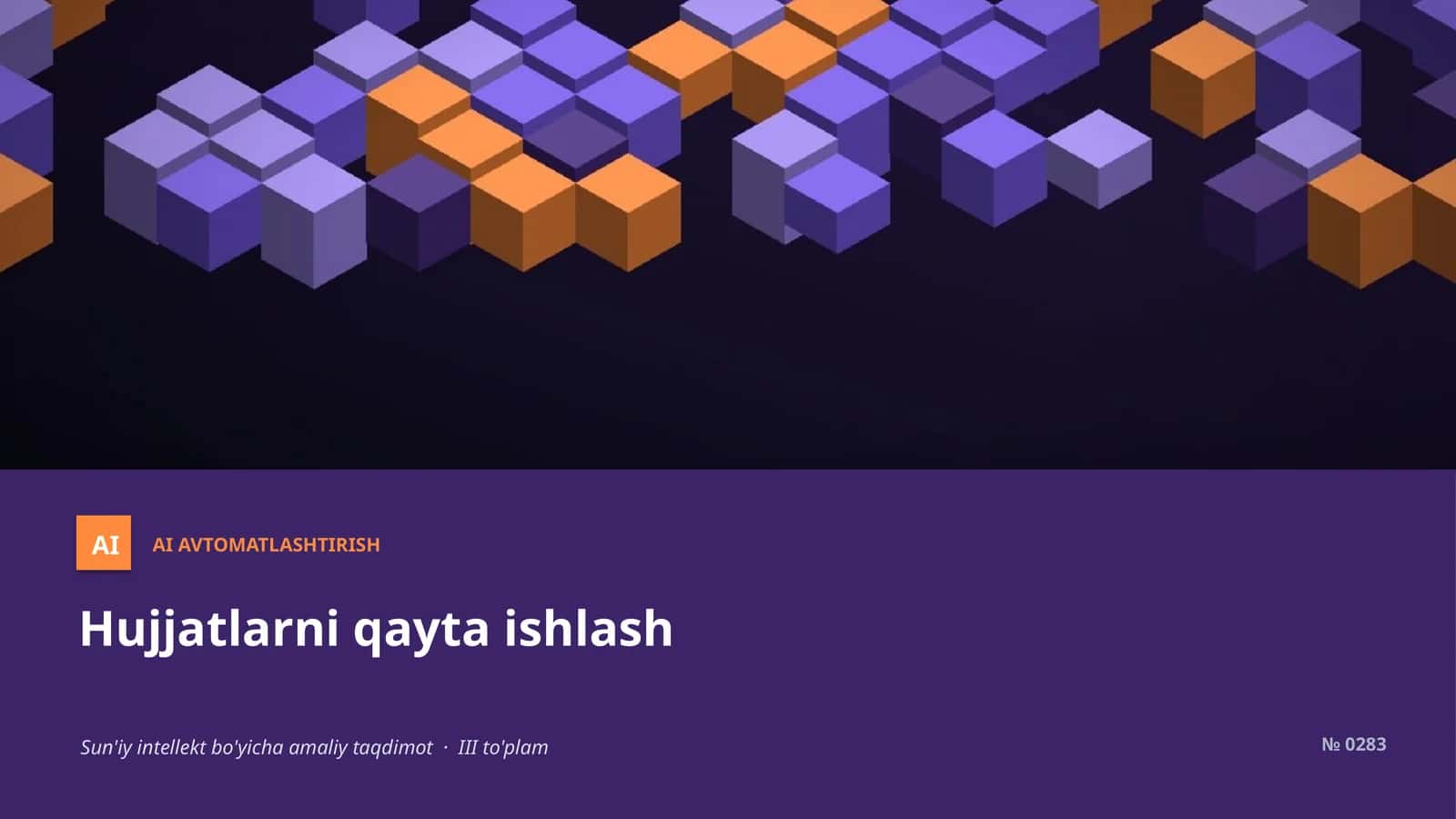 AI AVTOMATLASHTIRISH