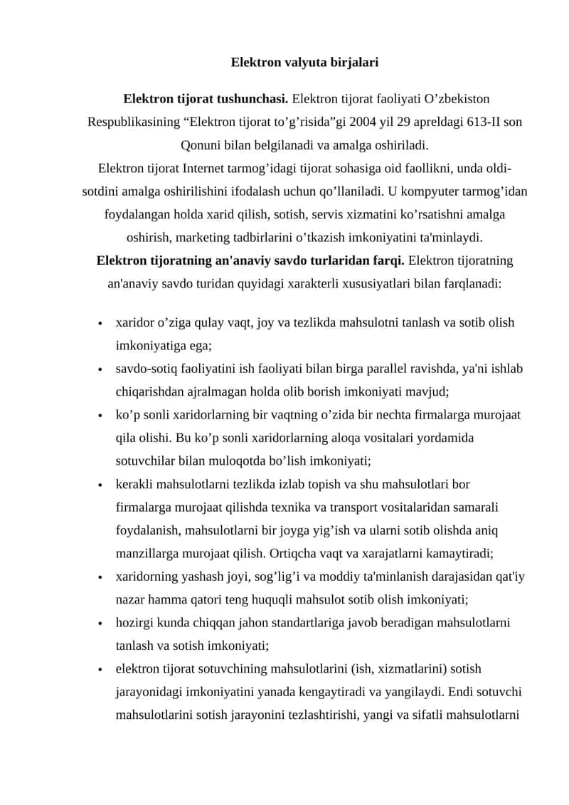 Elektron valyuta birjalari