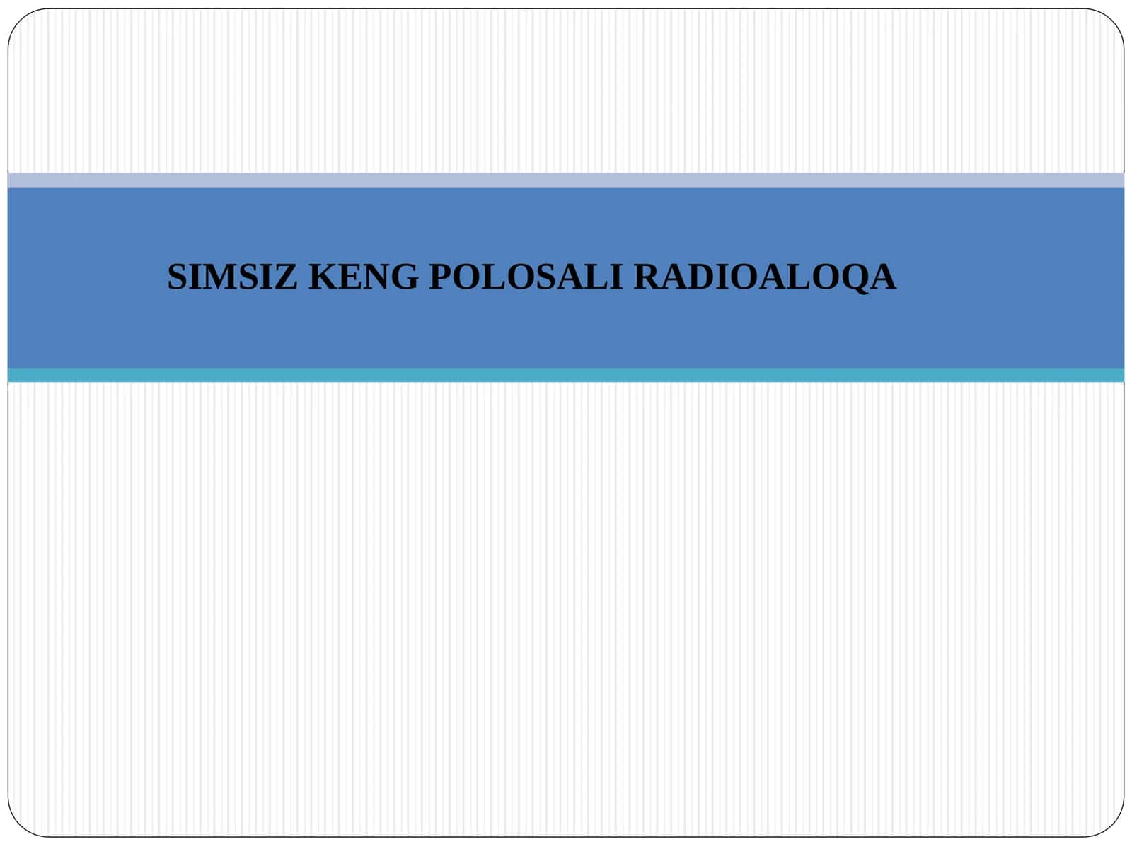 SIMSIZ KENG POLOSALI RADIOALOQA