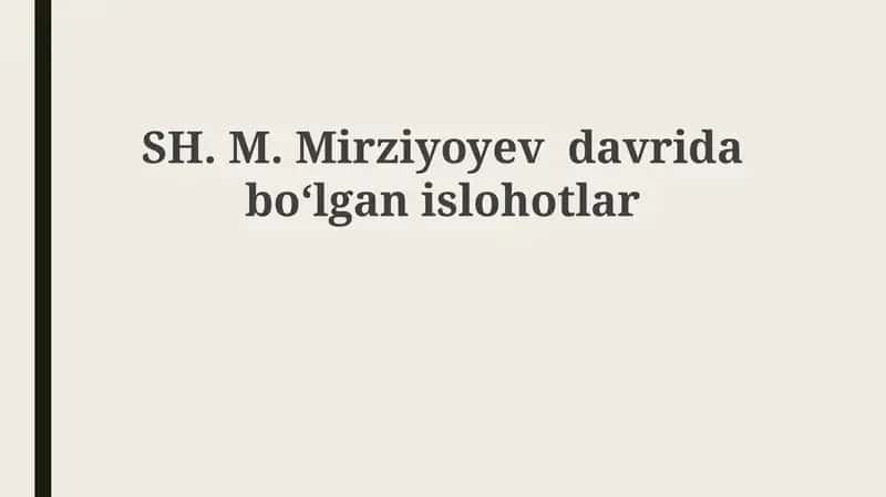Harakatlar strategiyasi siyosiy-iqtisodiy islohotlar