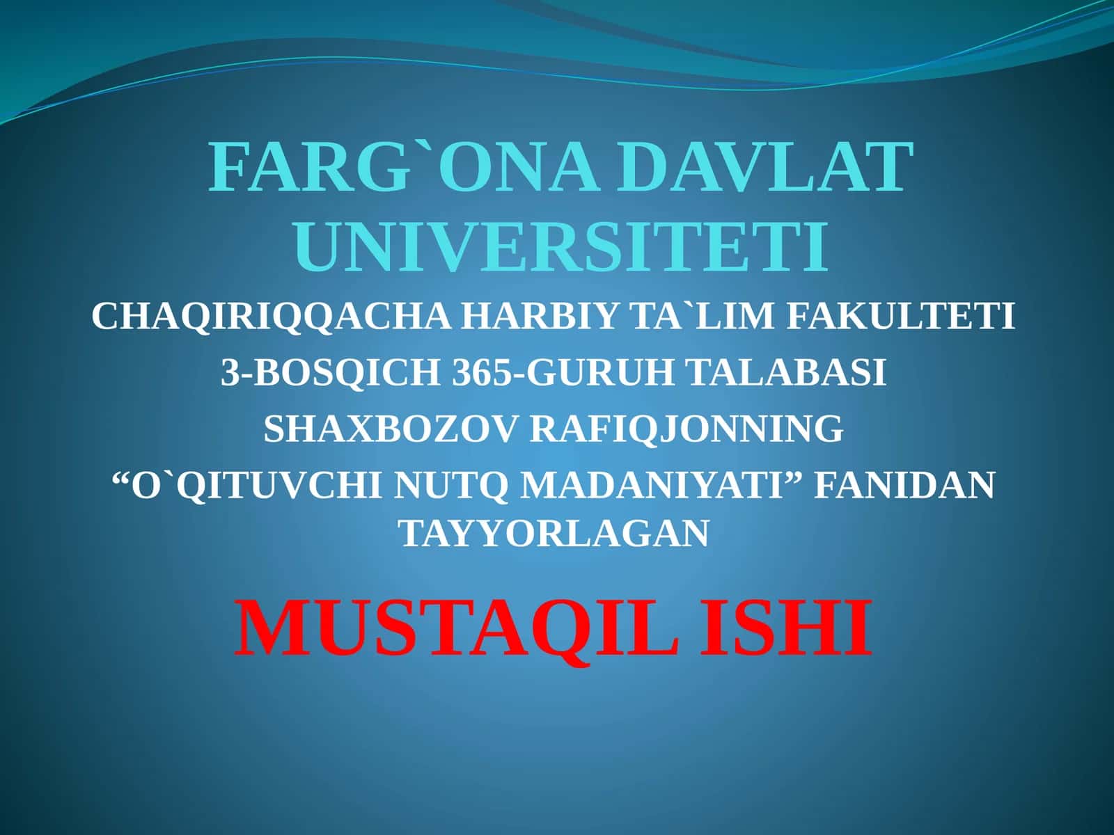 XALQ OG`ZAKIIJODIDA NUTQ ODOBI MASALALARI