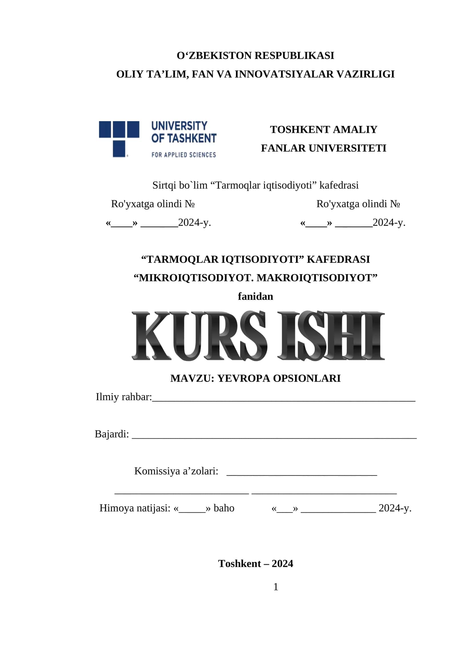 YEVROPA OPSIONLARI