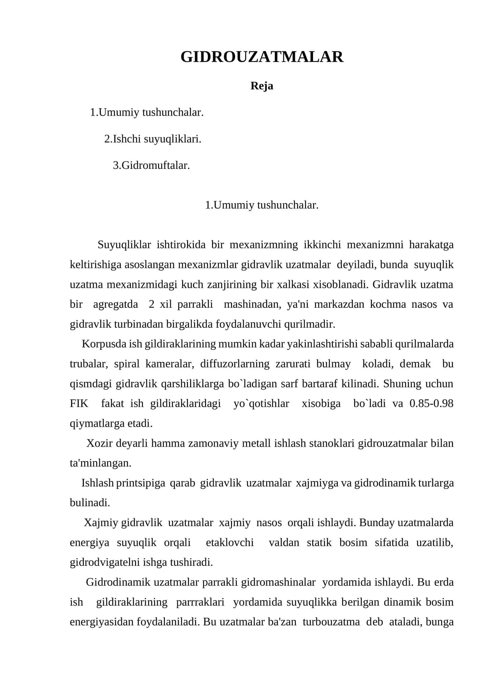 GIDROUZATMALAR