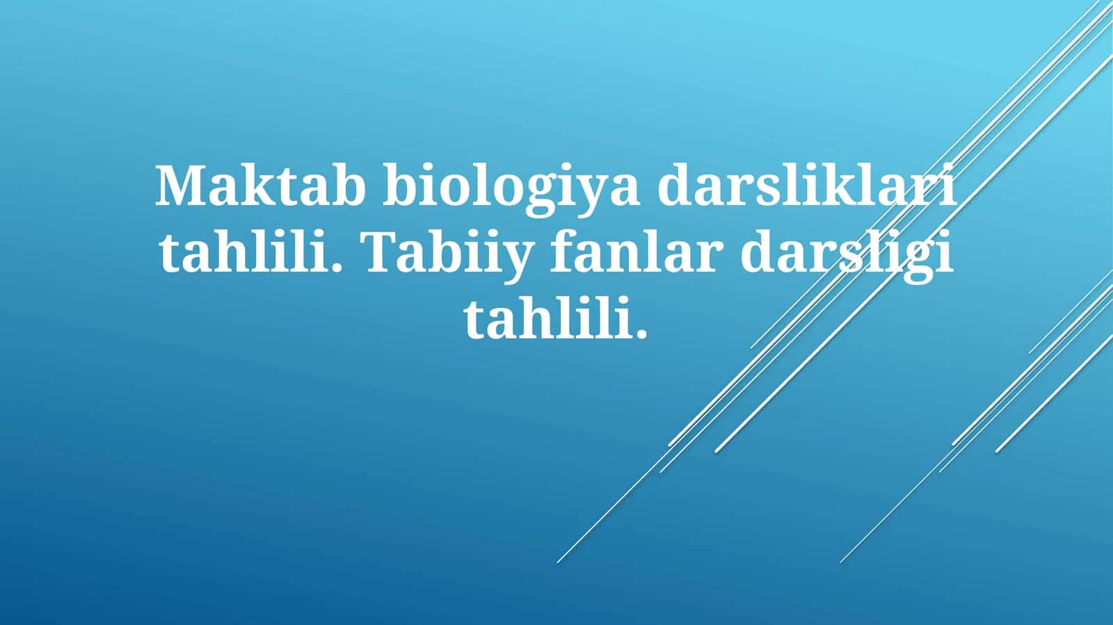 Maktabbiologiyadarsliklaritahlili