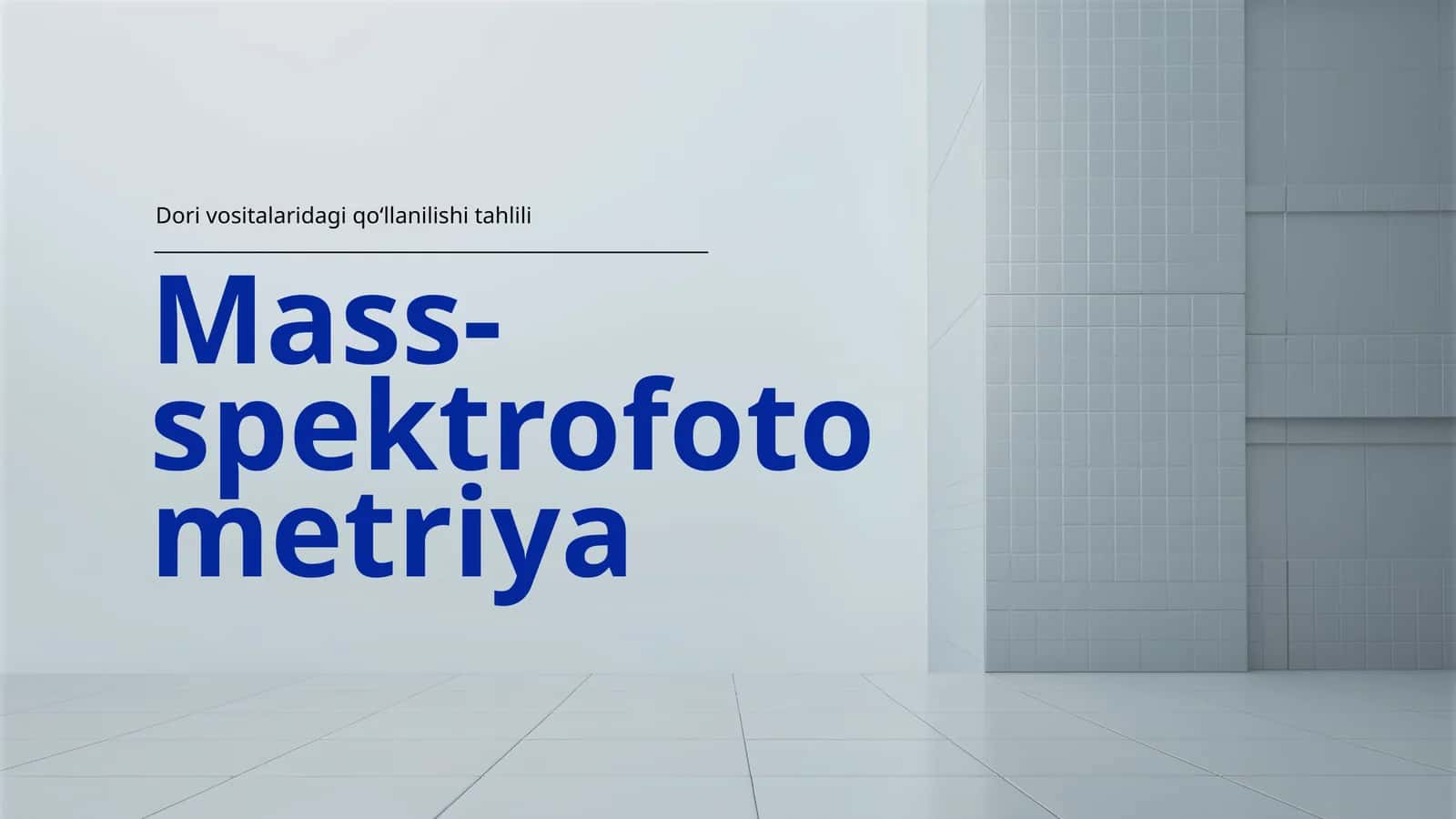 Mass-spektrofotometriya