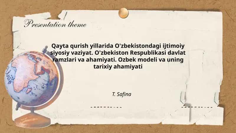 O'zbekiston Respublikasi davlat ramzlari va ahamiyati