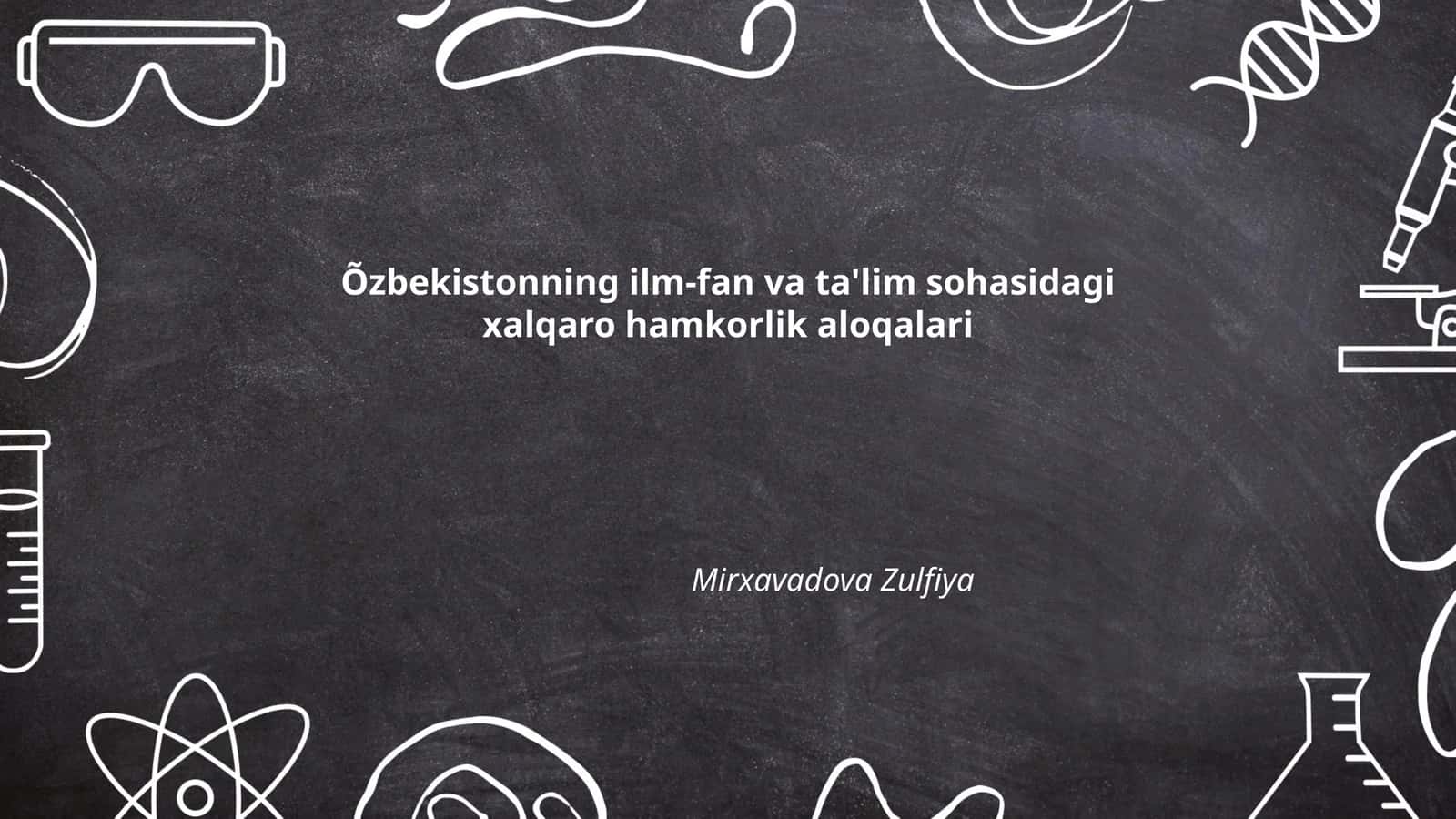 Xalqaro ta'lim grantlari va stipendiyalar