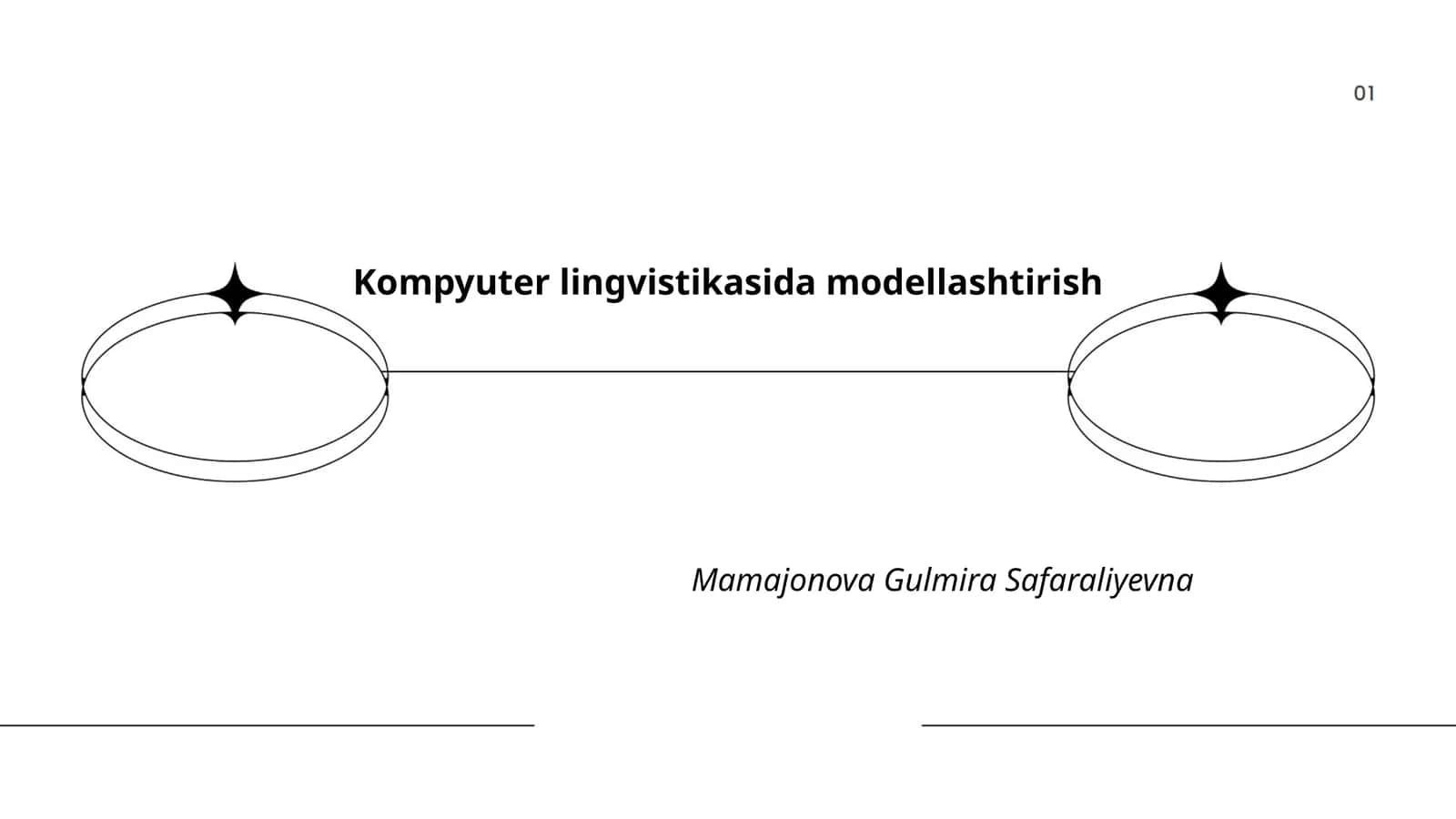 Kompyuter lingvistikasida modellashtirish