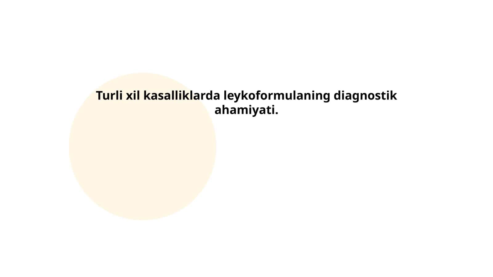 Leykoformula tushunchasi va uning tahlil usullari