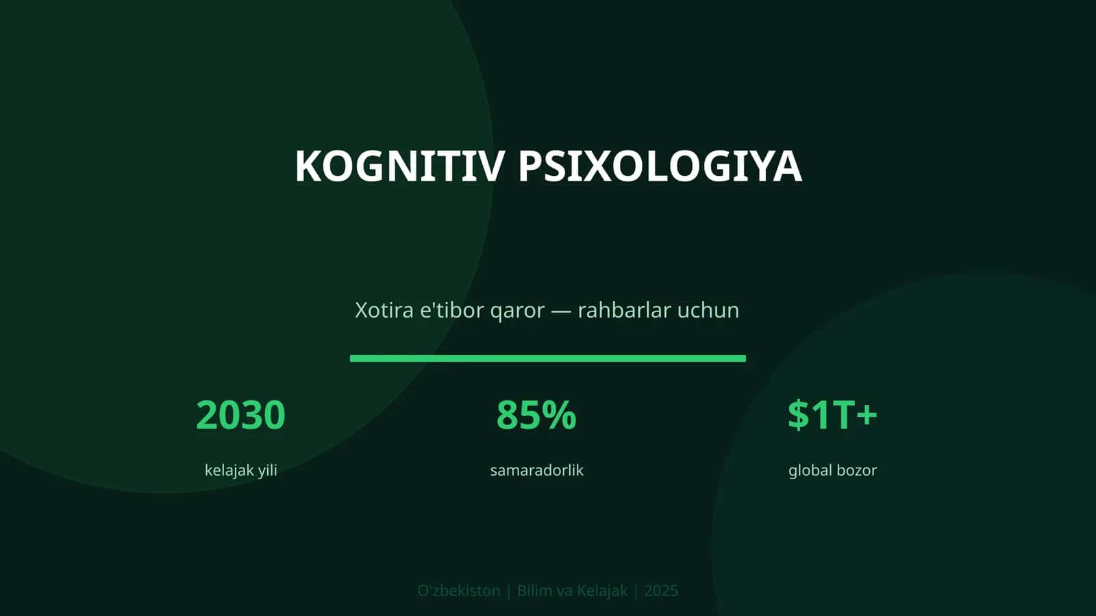 KOGNITIV PSIXOLOGIYA