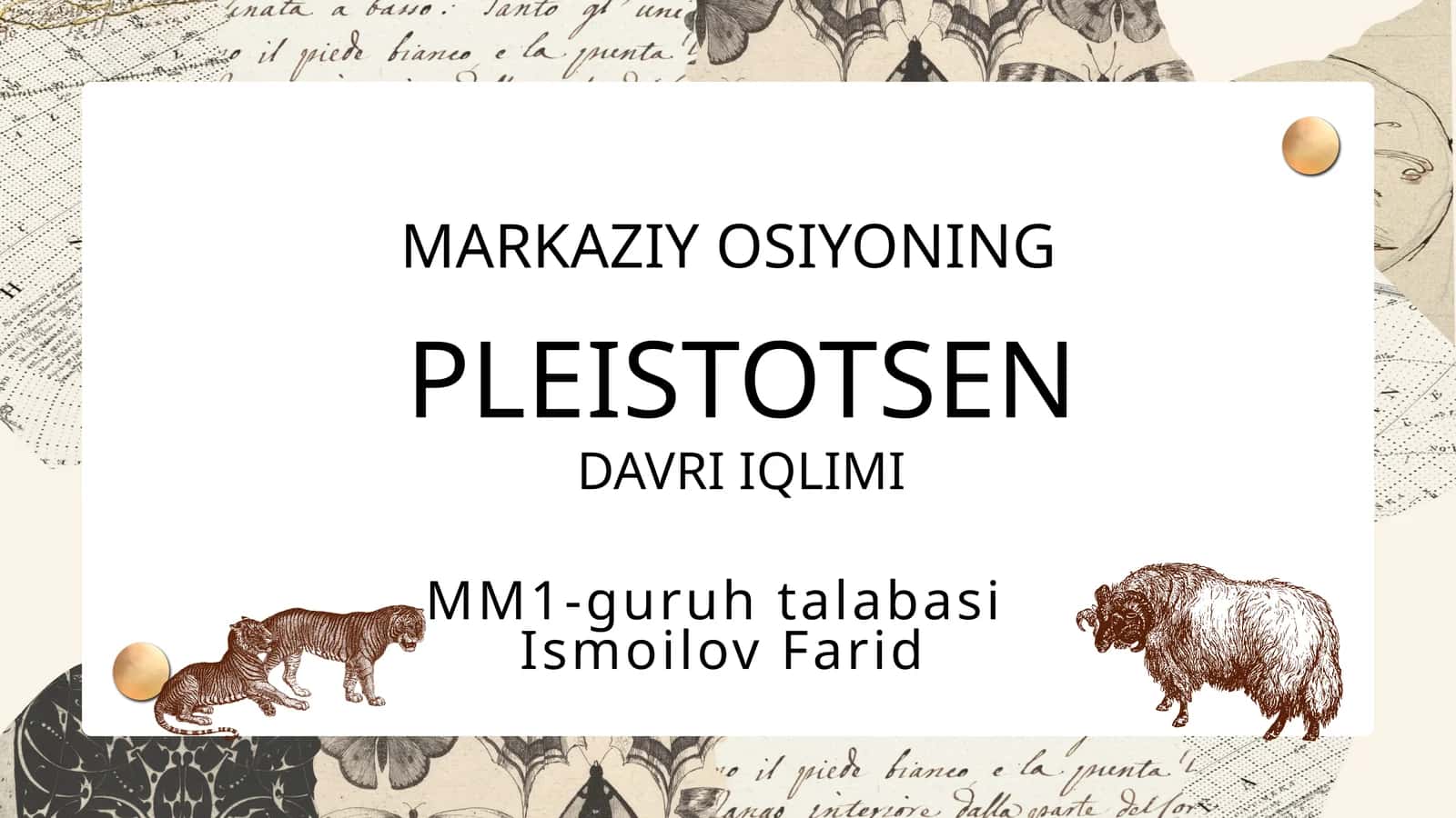 Markaziy Osiyoda Pleistotsen davri iqlimi