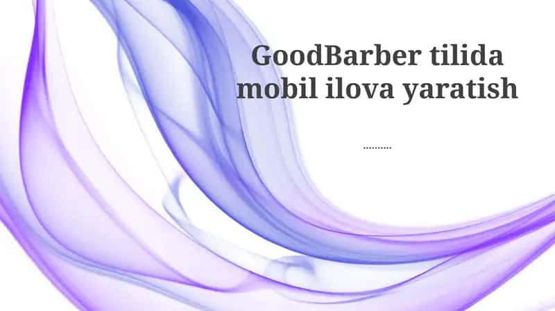Ilovaning dizayni