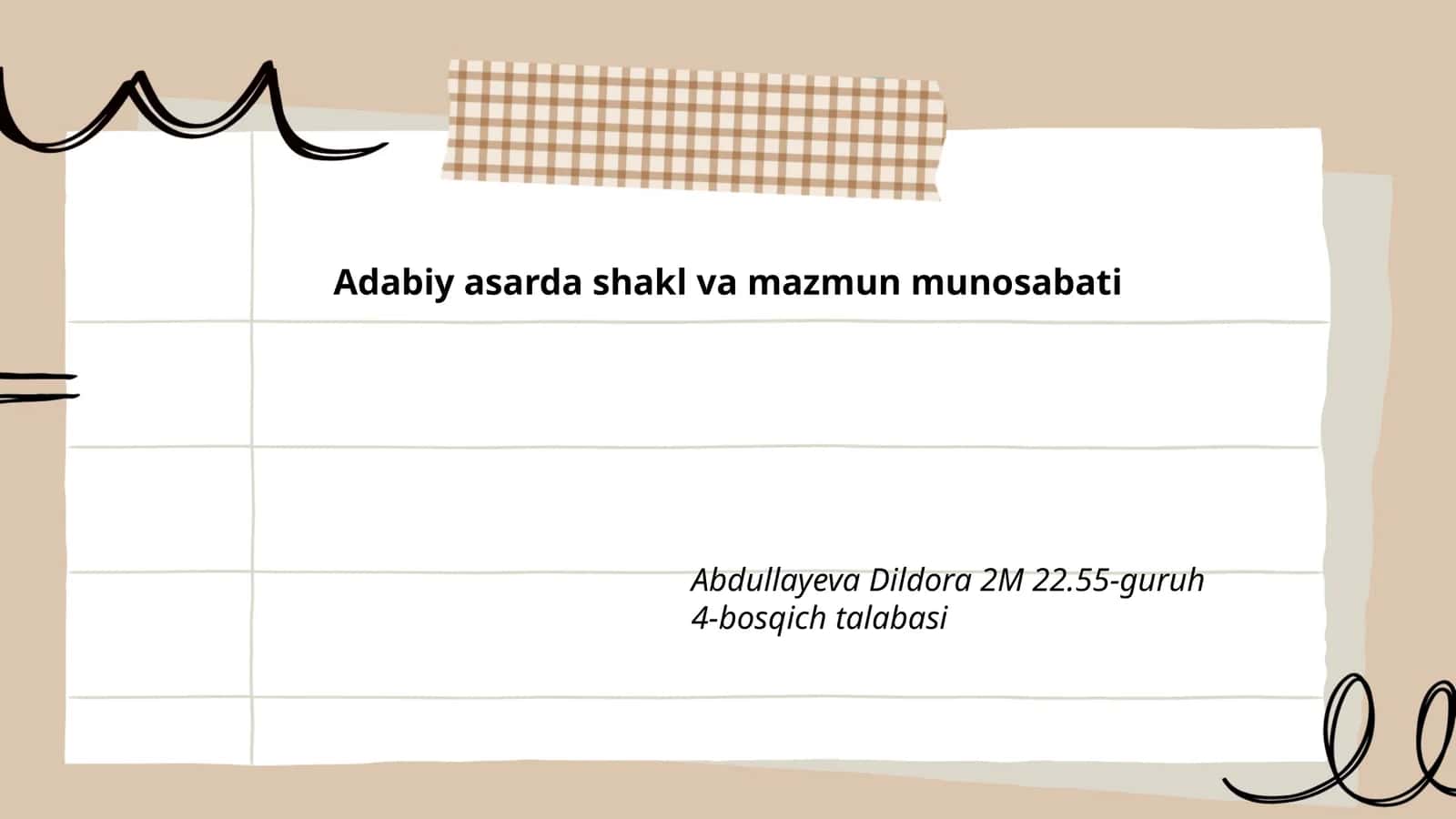 Adabiy asarda shakl va mazmun munosabati
