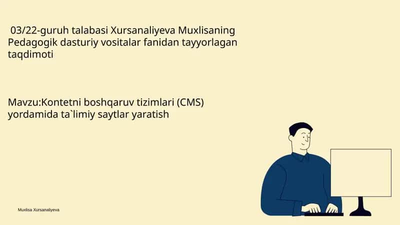 CMS Asoslari: Ta'limiy Saytlar Uchun