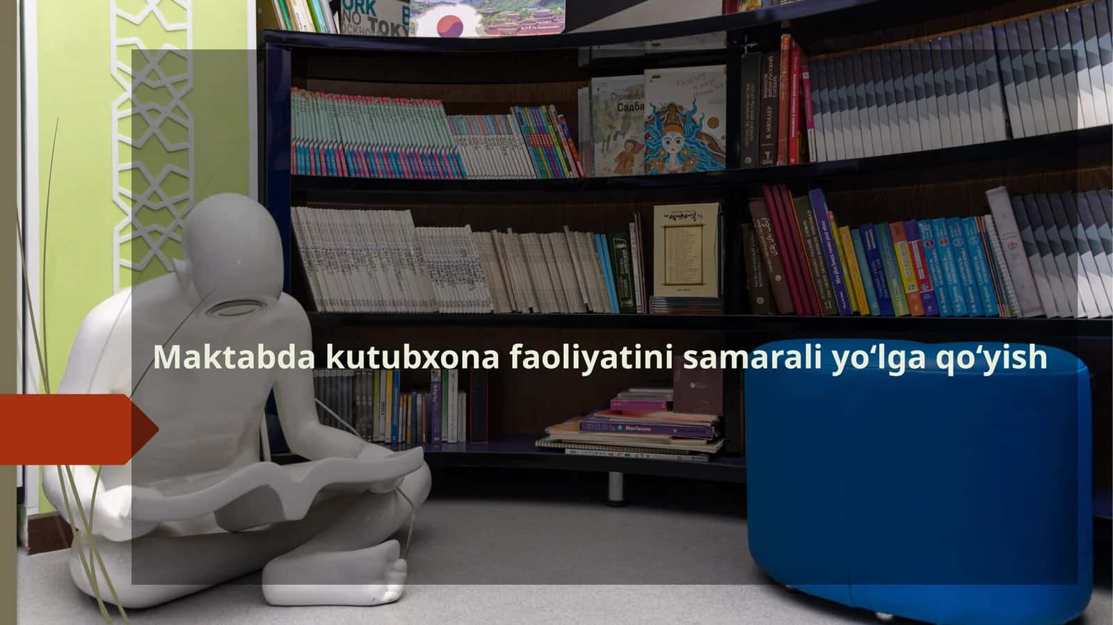 Maktabda kutubxona faoliyatini samarali yo‘lga qo‘yish