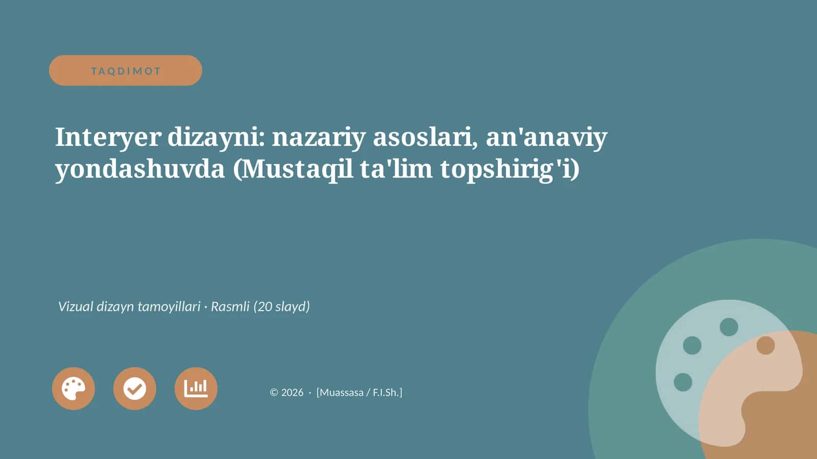 Interyer dizayni: nazariy asoslari, an'anaviy yondashuvda