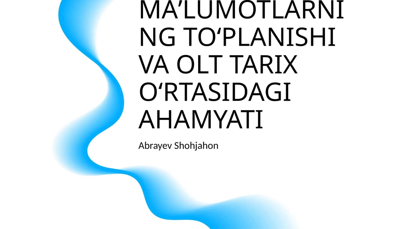 OʻRTA ASRLARDA ETNOGRAFIK MAʼLUMOTLARNING TOʻPLANISHI VA OLT TARIX OʻRTASIDAGI AHAMYATI