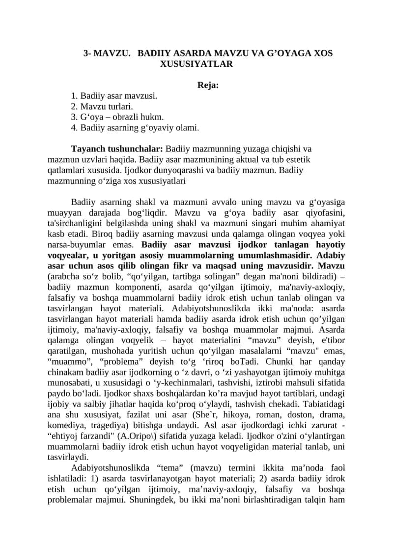 Badiiy asarlar