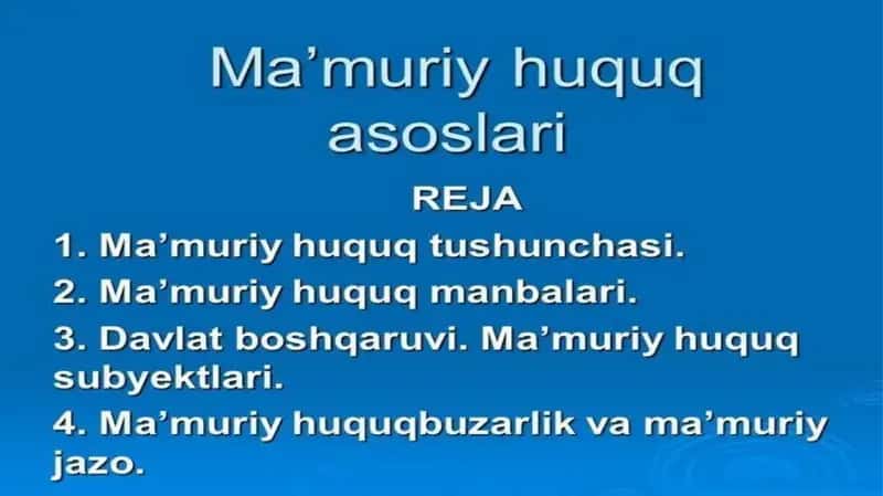 Mamuriy Huquq