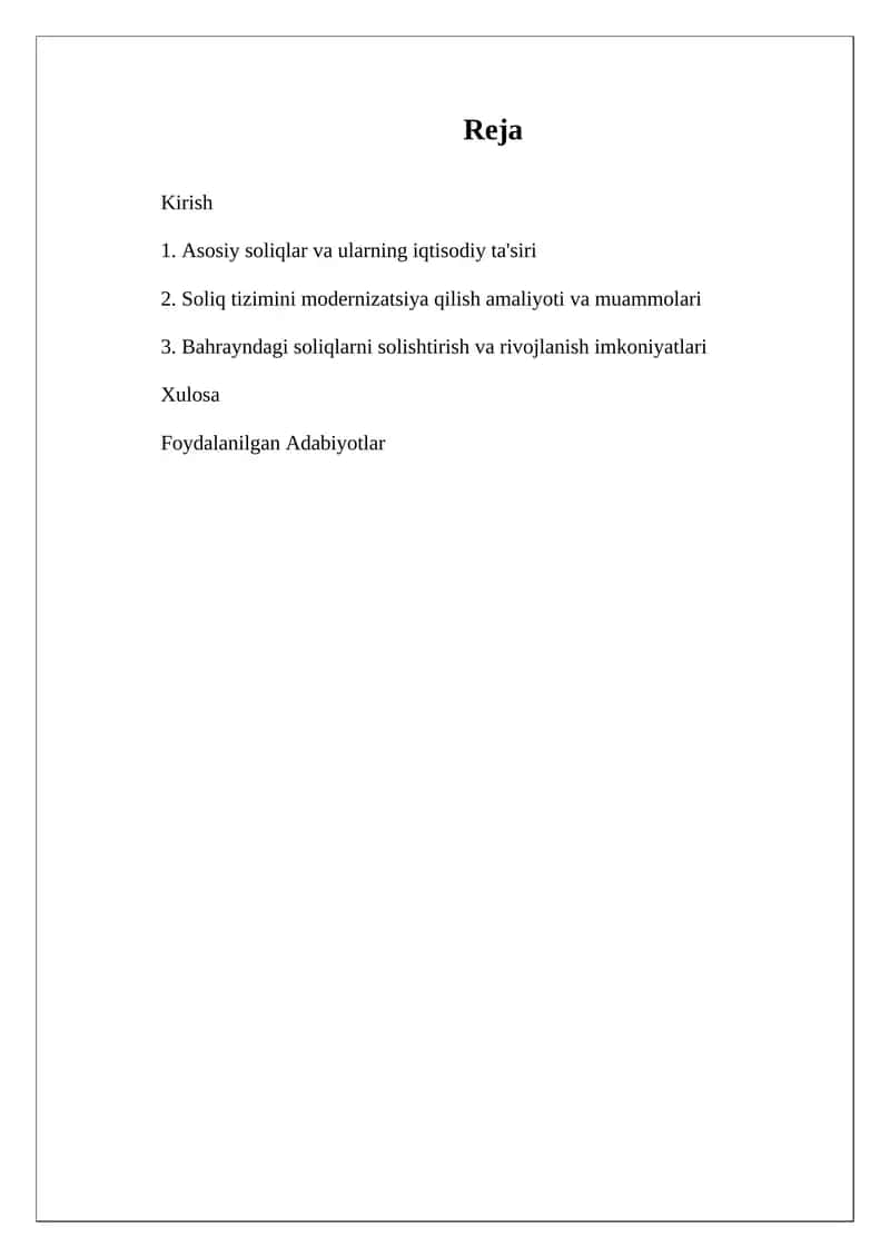 Bahreynning soliq siyosati va tizimining rivojlanishi