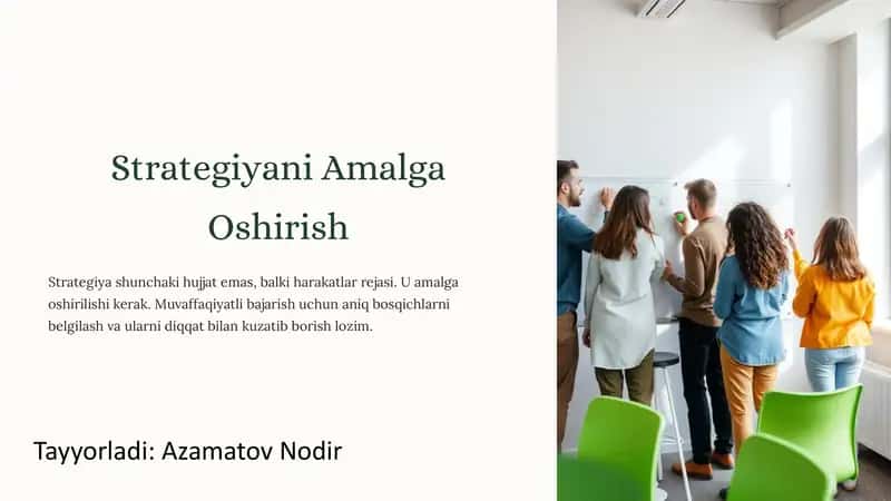 Strategiyani Amalga Oshirish