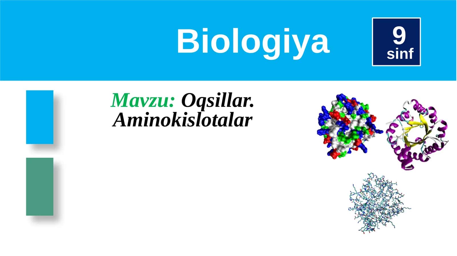 Oqsillar.Aminokislotalar