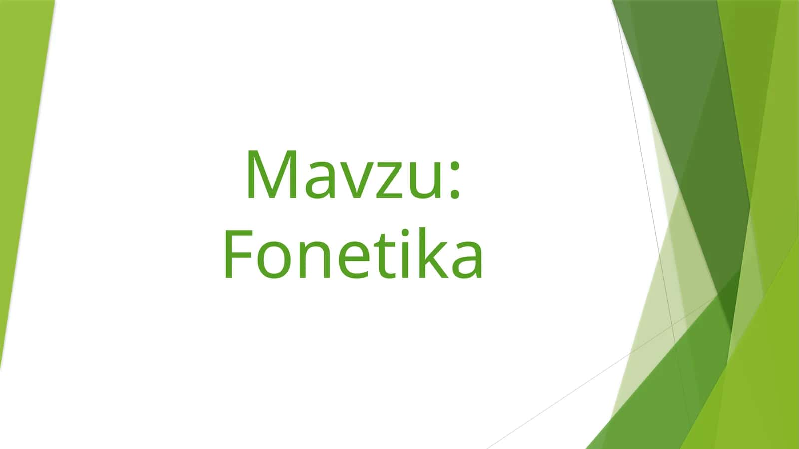 Fonetika