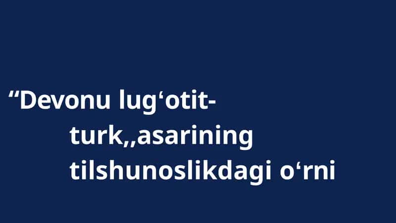 Devonu lugʻotit-turk, asarining tilshunoslikdagi oʻrni