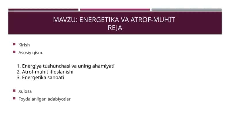 Energetikava atrof-muhit