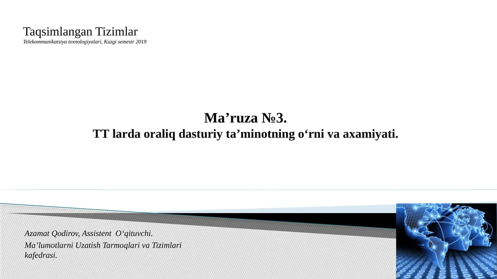 Middleware tizimlari (Middleware Systems)