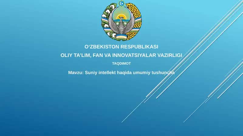 Sun'iy intellekt haqida umumiy tushuncha