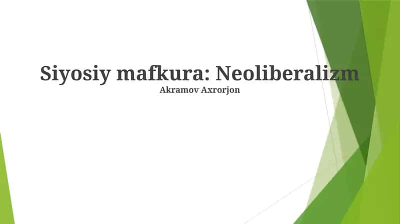 Neoliberalizmning muvaffaqiyatlari va kamchiliklari