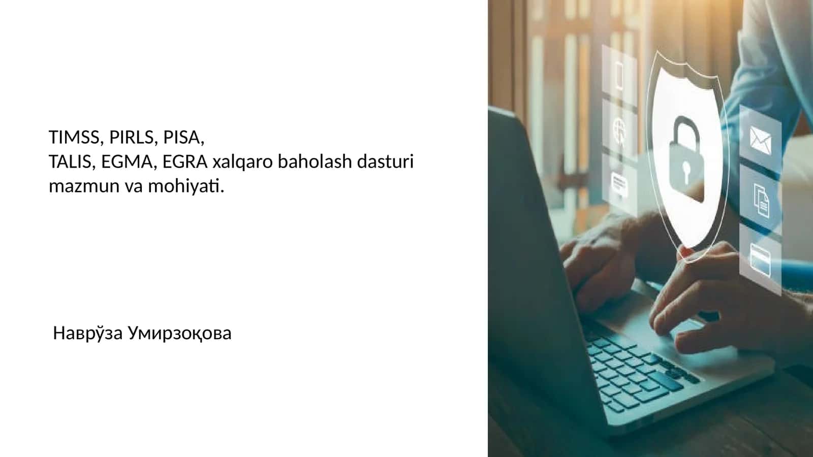 EGRA xalqaro baholash dasturi mazmun va mohiyati