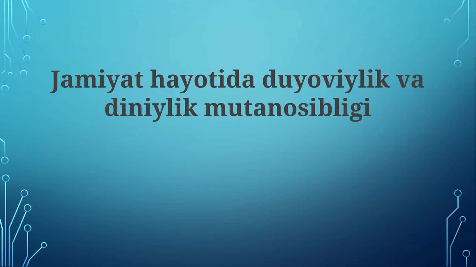 Jamiyathayotidaduyoviylikvadiniylikmutanosibligi