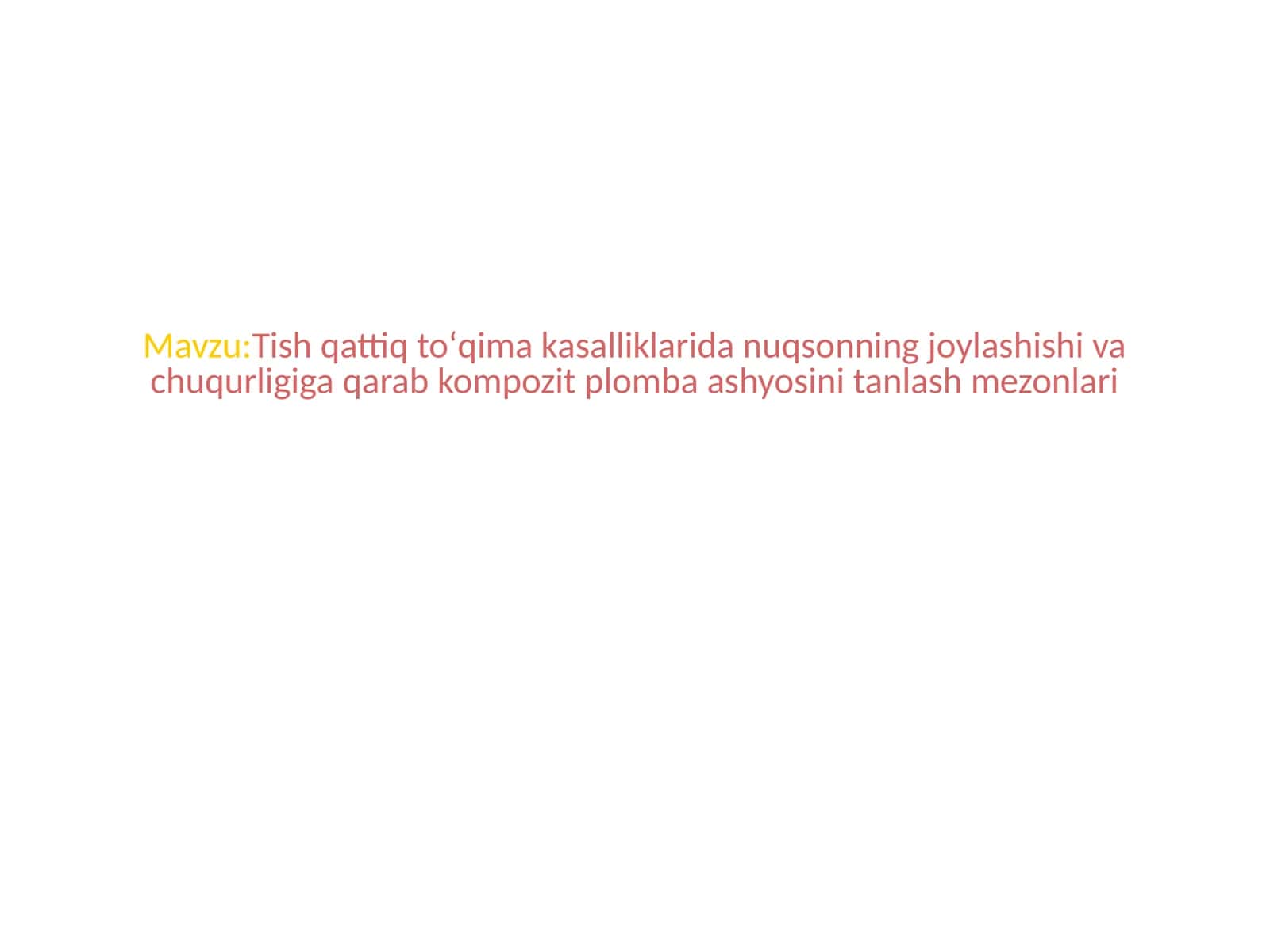 Kompozit plomba materiallari