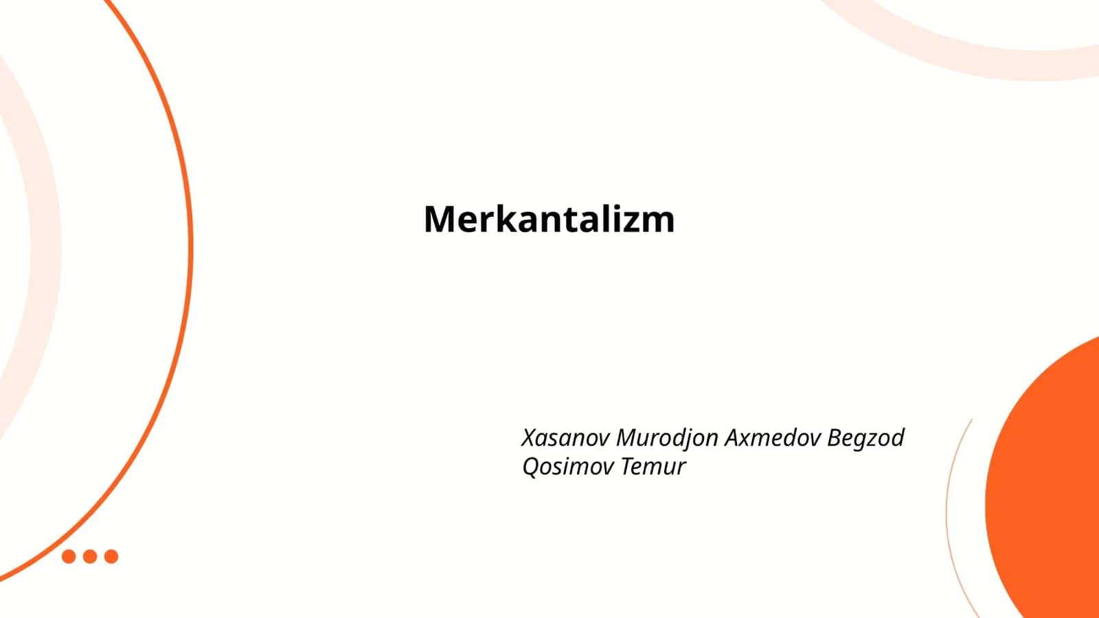 Merkantalizm